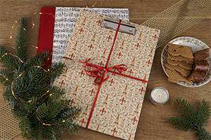 Geschenkbeispiel - Fotoalbum in wertvoller Box von Papeterie Schreibweise