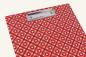 Preview: Clipboard red "Franzl", retro pattern, handmade