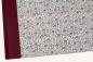 Preview: Romantic folder "Sissi", burgundy linen, handmade