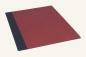 Preview: Notenmappe 35 x 27 cm, weinrot, Leinen schwarz