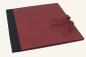 Preview: Notenmappe 35 x 27 cm, weinrot, Leinen schwarz