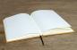Preview: Schreibbuch, Leinen lila, Handarbeit
