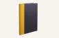 Preview: Black notebook, mustard linen spine