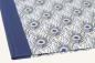 Preview: Florentinerpapier mit Pfauenfedern in blau und gold