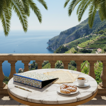 Blauer Ordner "Rimini"