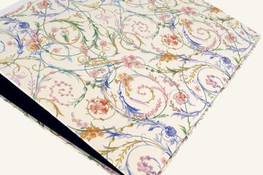 Preview: schöner ordner mit bunten kreiseln und echten Leinenkanten