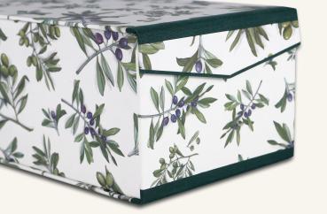 Box for photos, motif olive