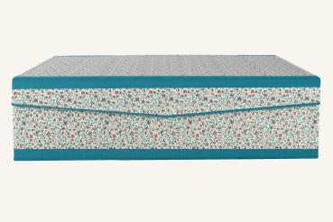 Preview: Din A4 Box für Papiere orange gelb handmade in Germany