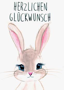 Grußkarte Aqarellfarbe