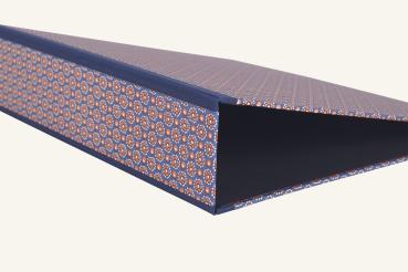 Büroordner blau orange "Korbi"