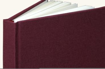 Book for own recipes linen bordeaux