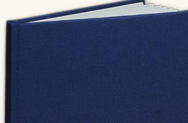 Kochbuch für eigene Rezepte Leinen marine