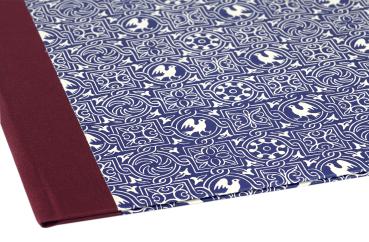 Folder blue, white dove motif