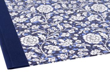 Blue Folder wirh white flowers