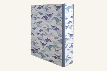 Preview: Folder for children with blue whales orcas and dolphins