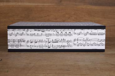 Music box handmade with music motif