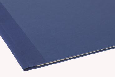 Preview: Notenmappe 35 x 27 cm, blau, Leinen blau, glatter Bezug