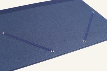 Preview: Notenmappe 35 x 27 cm, blau, Leinen blau