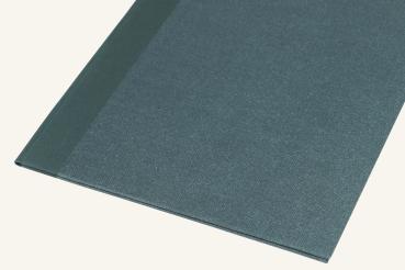 Dunkelgrüne elegante Notenmappe mit stabilem Leinenrücken ohne Kunststoff