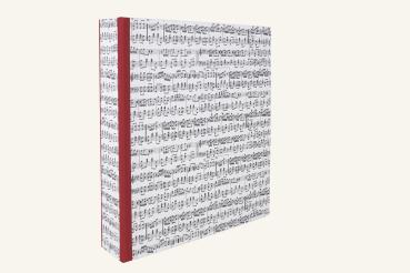 Beautiful music folder with red edges from the writing style - Manufacture in Germany