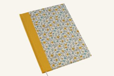 Preview: blau gelb tagebuch unliniert Papeterie Schreibweise