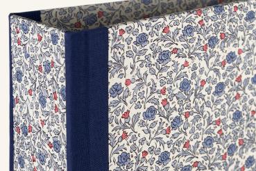 File folder with blue edges, handmade