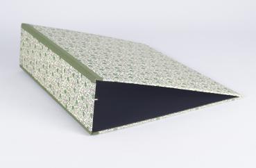 Preview: Schöner Ordner "Lissi", oliv Leinen