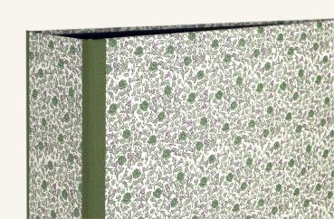 Ordner grün mit günen Rosenmotiv