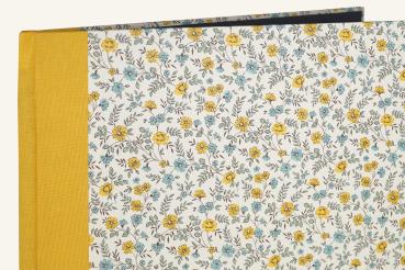 Preview: Folder blue yellow,"Mitzi", yellow linen