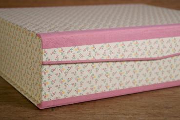 Organizer box "Zenzi", little flowers pink