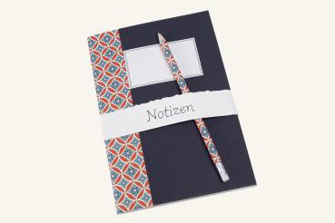 Schreibheft set mit Bleistift, buntpapier, 16 Blatt blanko Papier,mit etikett