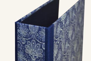 Dark blue file folder handmade extra stable