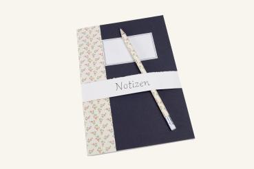 Schreibheft set mit Bleistift, buntpapier, 16 Blatt blanko Papier,mit etikett