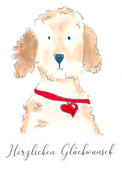 Grußkarte Aqarellfarbe