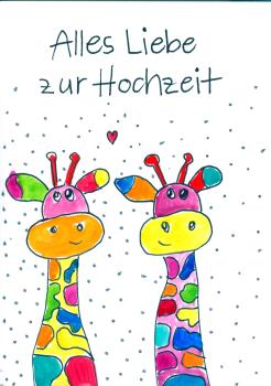 Grußkarte Aqarellfarbe