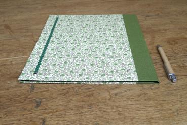 Sammelmappe "Lissi", grün flieder, Leinen oliv