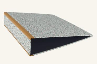 Preview: Hochwertiger Büroordner "Fritzi", grüne Streublümchen