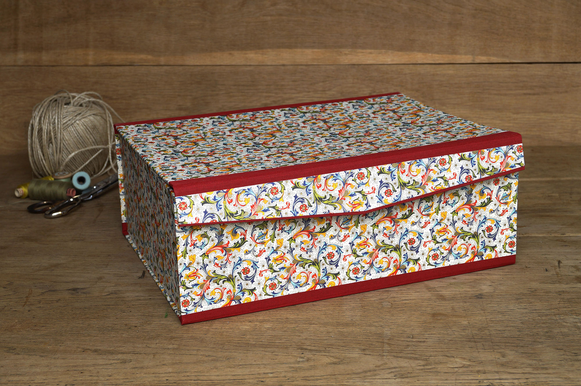 Farbenfrohe Ordnungsbox, handgemacht in Westfalen, hier im Online Shop 