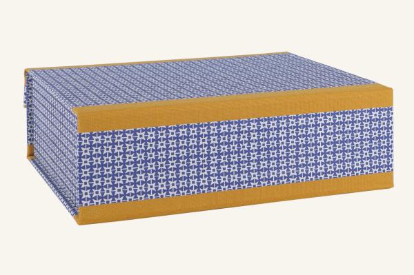 Blaue Ordnungsbos mit Magnetverschluß