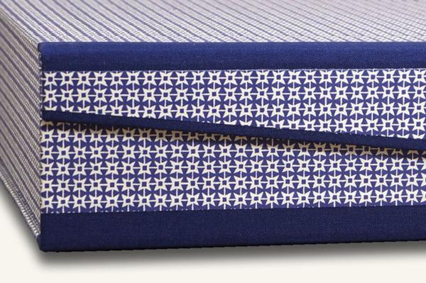 Blue box "Basti", box with lid, handmade