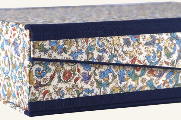Elegant box with old paper