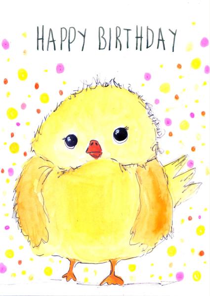 Grußkarte Aqarellfarbe