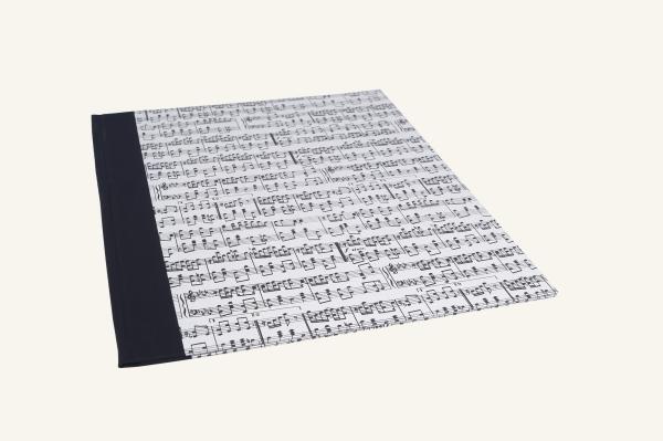 Notenmappe A 4 mit Notenpapier, Sammelmappe, Leinenrücken schwarz