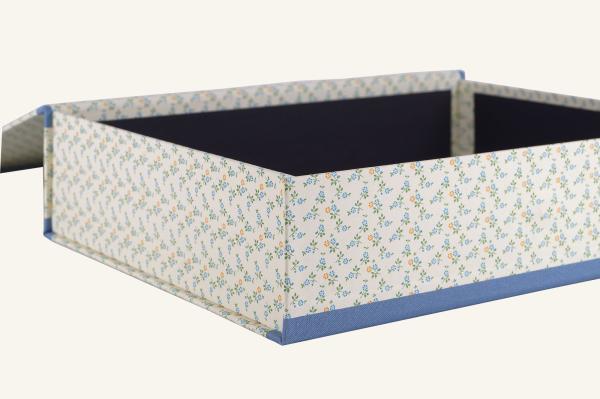 Ordnungsbox Mitzi blau gelb handmade in Germany