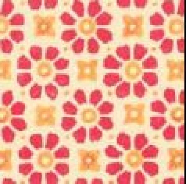 Clipboard with a cheerful pattern, orange yellow, handmade in Germany