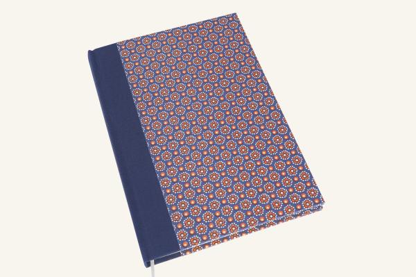 Blue orange notebook "Korbi", blank