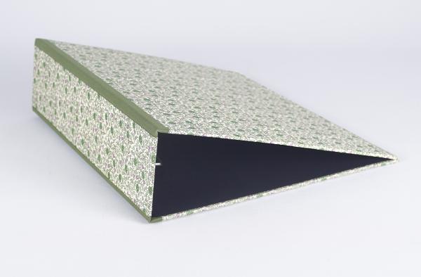 Schöner Ordner "Lissi", oliv Leinen