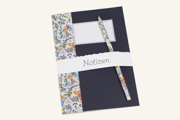 Schreibheft set mit Bleistift, buntpapier, 16 Blatt blanko Papier,mit etikett