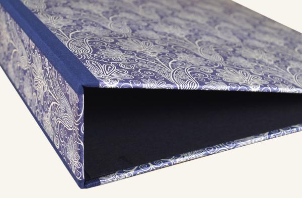 Dark blue file folder Art Nouveau